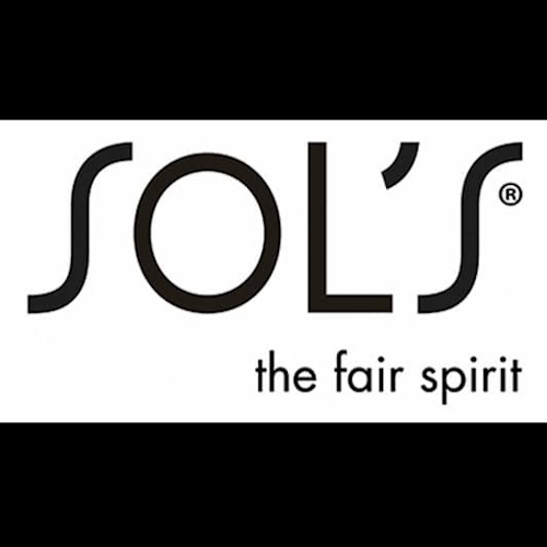 Textil Zulieferer zur Textilveredelung Logo von SOL'S mit dem Slogan "the fair spirit".